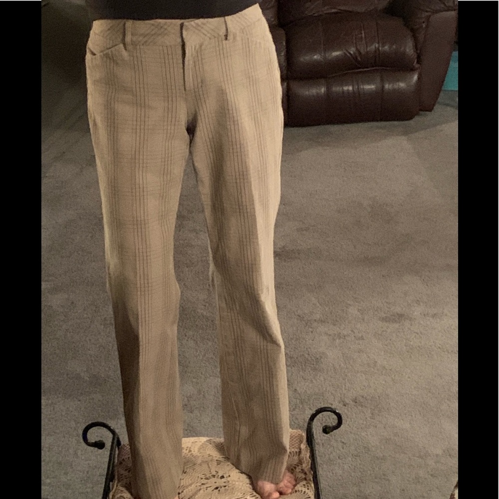 Express hip hugger bell bottoms.